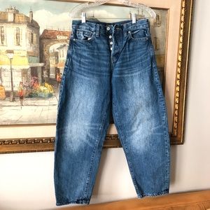 Banana Republic Ultra High Rise Barrel Jean